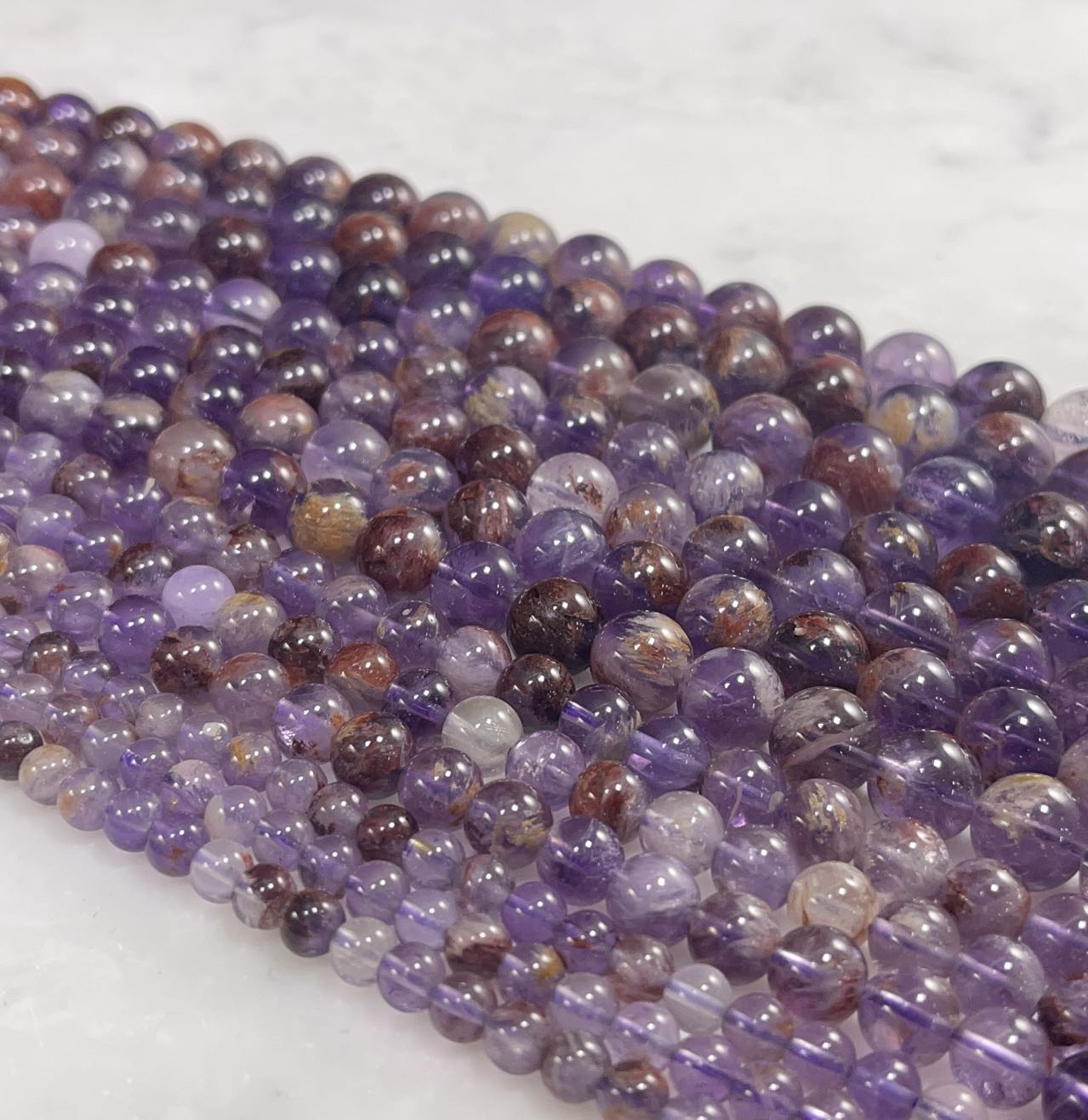 Amethyst w/ Hematite Inclusions aka Auralite 23 Round-4